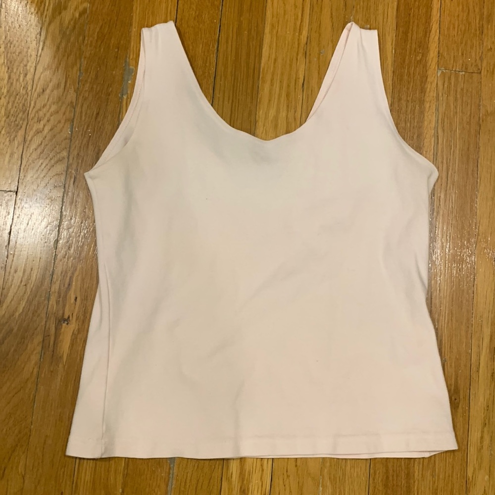 Nordstrom Point Of View Vintage Pink Scoop Neck Women’s Tank Top, Size M